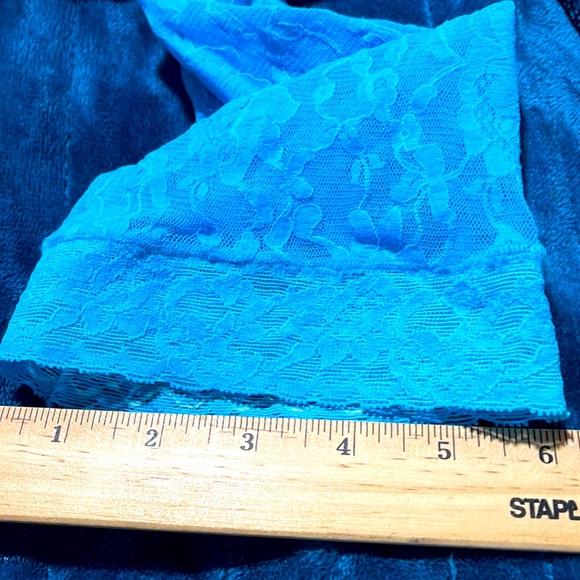 Fredericks LACE SEAMED thigh high stockings 80s Rare Vtg Also black/White - Picture 5 of 7